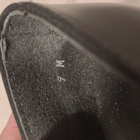 Latin/ ballroom black leather dance shoes size 9 - Picture 9 of 10